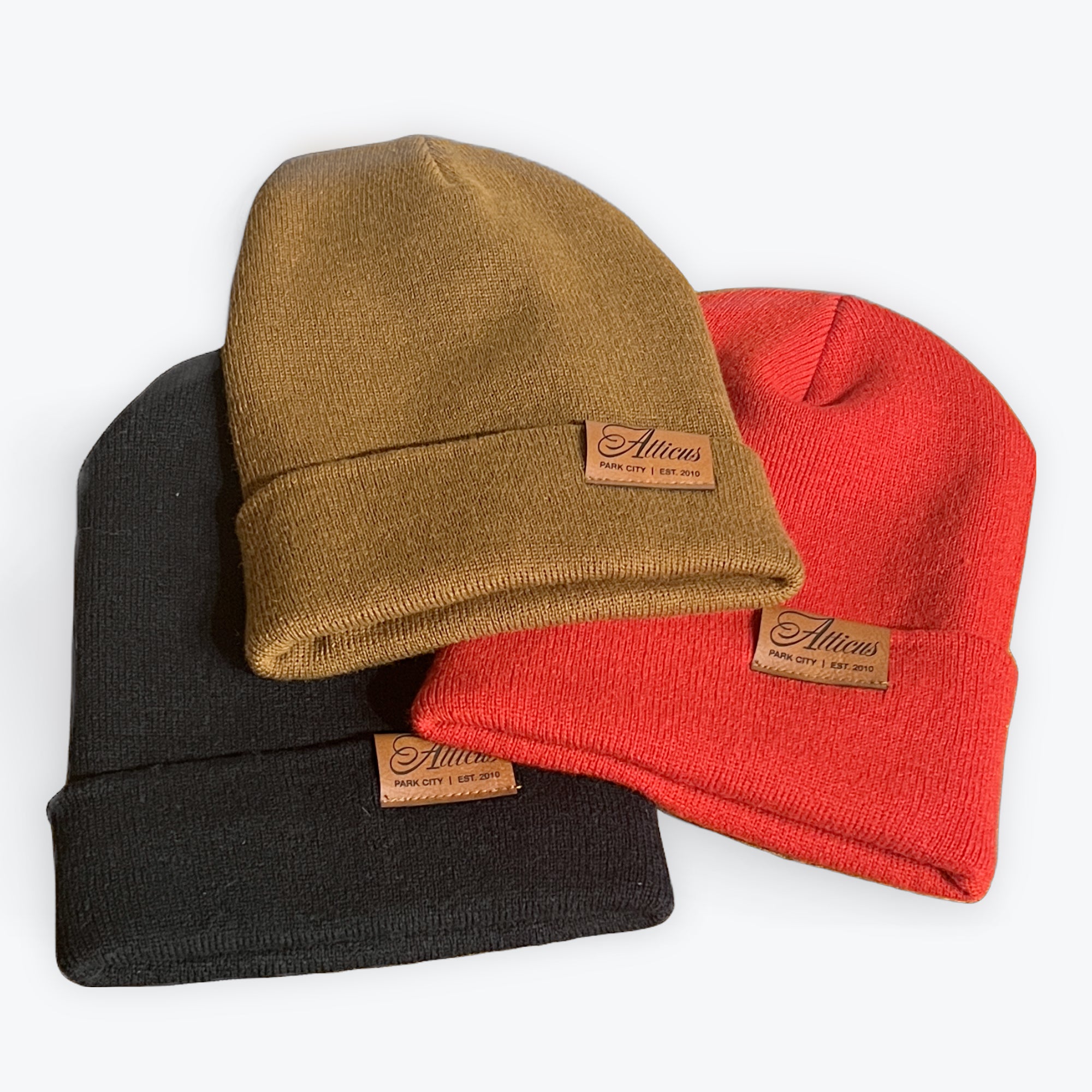 Beanie | Leather Tab | Atticus Coffee & Teahouse